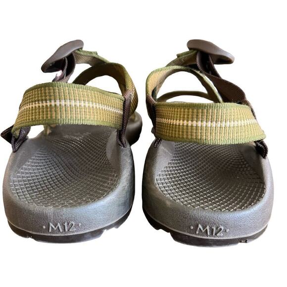 CHACO Z1 Brown/Green Nylon Strap Vibram Sole Men\'s Waterproof Sandals Size 12 main image 5